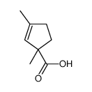 2-Cyclopentene-1-carboxylic acid, 1,3-dimethyl- (9CI)结构式