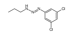 n-propyl-3,5-dichlorophenyltriazene结构式