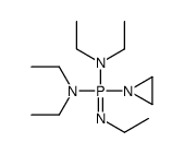 N-[aziridin-1-yl-(diethylamino)-ethylimino-λ5-phosphanyl]-N-ethylethanamine Structure