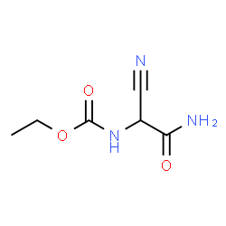 Carbamic acid,(carbamoylcyanomethyl)-,ethyl ester (5CI) structure