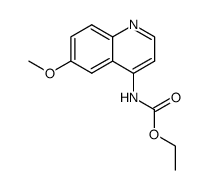 (6-methoxy-[4]quinolyl)-carbamic acid ethyl ester结构式