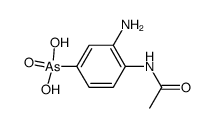 (4-acetylamino-3-amino-phenyl)-arsonic acid Structure