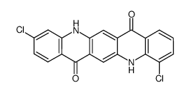 3,11-dichloro-5,12-dihydroquinolino[2,3-b]acridine-7,14-dione结构式