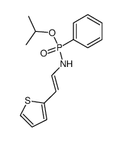 Isopropyl N-[β-(thien-2-yl)-vinyl]-amino-phenylphosphinate结构式