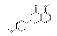 1-(2-hydroxy-6-methoxyphenyl)-3-(4-methoxyphenyl)prop-2-en-1-one结构式