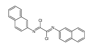 di-naphthalen-2-yl-oxalodiimidoyl dichloride Structure