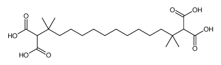 1,1,14,14-Tetradecanetetracarboxylic acid, 2,2,13,13-tetramethyl Structure