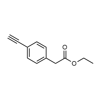 2-(4-乙炔基苯基)乙酸乙酯结构式