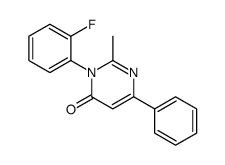 4(3H)-Pyrimidinone, 3-(2-fluorophenyl)-2-methyl-6-phenyl- structure