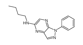 N-butyl-1-phenylpyrazolo[3,4-b]pyrazin-5-amine结构式