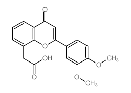 2-[2-(3,4-dimethoxyphenyl)-4-oxo-chromen-8-yl]acetic acid Structure