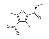 methyl 3,5-dimethyl-4-nitrothiophene-2-carboxylate结构式