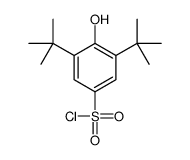 3,5-ditert-butyl-4-hydroxybenzenesulfonyl chloride Structure