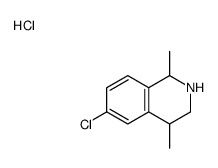 6-chloro-1,4-dimethyl-1,2,3,4-tetrahydroisoquinoline,hydrochloride结构式