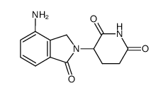 3-(4-amino-1-oxoisoindolin-2-yl)piperidine-2,6-dione结构式