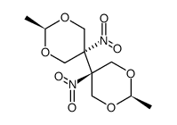 2-methyl-5-nitro-5-(2-methyl-5-nitro-1,3-dioxa-5-cyclohexyl)-1,3-dioxane Structure