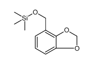 1,3-Benzodioxole, 4-[[(trimethylsilyl)oxy]methyl] Structure