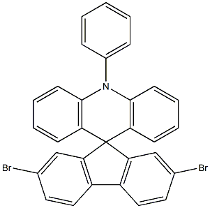 2',7'-dibromo-10-phenyl-spiro[acridine-9(10H),9'-[9H]fluorene] Structure