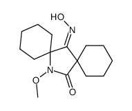 14-Methoxy-14-aza-dispiro[5.1.5.2]pentadecane-7,15-dione 7-oxime结构式