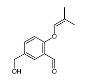 5-(hydroxymethyl)-2-(2-methylprop-1-enoxy)benzaldehyde Structure
