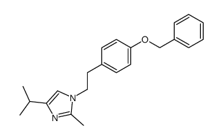 1-[2-(4-Benzyloxy-phenyl)-ethyl]-4-isopropyl-2-methyl-1H-imidazole结构式