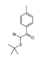 2-bromo-2-tert-butylsulfanyl-1-(4-methylphenyl)ethanone Structure