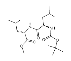 N-Boc-D-Leu-L-Leu-OMe结构式