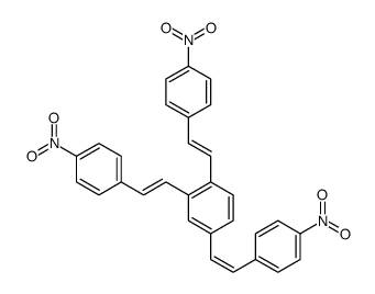 1,2,4-tris[2-(4-nitrophenyl)ethenyl]benzene结构式