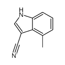 4-Methyl-1H-indole-3-carbonitrile结构式