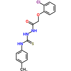 2-[(2-Chlorophenoxy)acetyl]-N-(4-methylphenyl)hydrazinecarbothioamide Structure