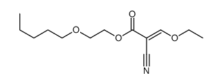 2-pentoxyethyl 2-cyano-3-ethoxyprop-2-enoate Structure