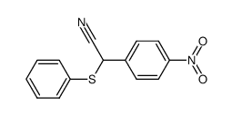 (4-Nitrophenyl)(phenylthio)acetonitrile Structure