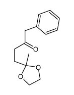 4-(2-methyl-1,3-dioxolan-2-yl)-1-phenylbutan-2-one Structure