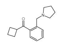 CYCLOBUTYL 2-(PYRROLIDINOMETHYL)PHENYL KETONE structure