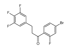 4'-BROMO-2'-FLUORO-3-(3,4,5-TRIFLUOROPHENYL)PROPIOPHENONE Structure