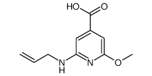 2-allylamino-6-methoxy-isonicotinic acid Structure