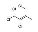 1,1,2,4-tetrachloro-3-methylbut-2-ene结构式