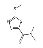 N,N-dimethyl-5-methylsulfanyl-1,3,4-thiadiazole-2-carbothioamide结构式