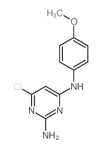 6-chloro-N-(4-methoxyphenyl)pyrimidine-2,4-diamine structure