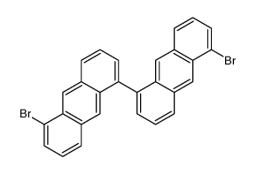 5,5'-DIBROMO-1,1'-BIANTHRACENE Structure