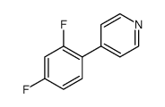 Pyridine, 4-(2,4-difluorophenyl) Structure