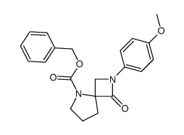 Benzyl 2-(4-methoxyphenyl)-1-oxo-2,5-diazaspiro[3.4]octane-5-carb oxylate Structure