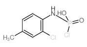 chloro-[(2-chloro-4-methyl-phenyl)amino]phosphinic acid结构式