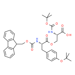 Boc-Ser(Fmoc-Tyr(tBu))-OH Structure