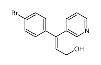 3-(4-bromophenyl)-3-pyridin-3-ylprop-2-en-1-ol Structure