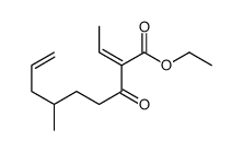ethyl 2-ethylidene-6-methyl-3-oxonon-8-enoate Structure