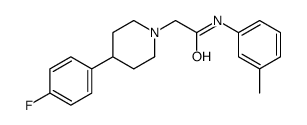 2-[4-(4-fluorophenyl)piperidin-1-yl]-N-(3-methylphenyl)acetamide结构式