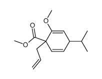 methyl 1-allyl-4-isopropyl-2-methoxycyclohexa-2,5-diene-1-carboxylate Structure