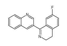 3-(7-fluoro-3,4-dihydroisoquinolin-1-yl)quinoline Structure