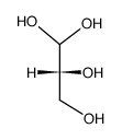 D-glyceraldehyde, hydrated form Structure